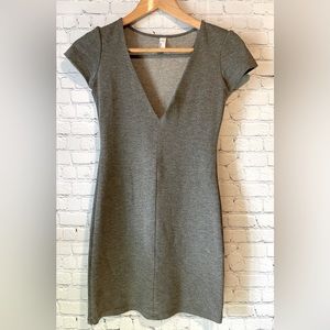 American Apparel Grey Bodycon Dress